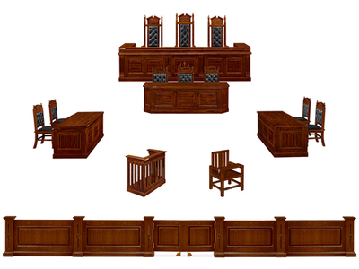 法庭辦公家具 法官臺、書記臺與審判臺的全套配置解析